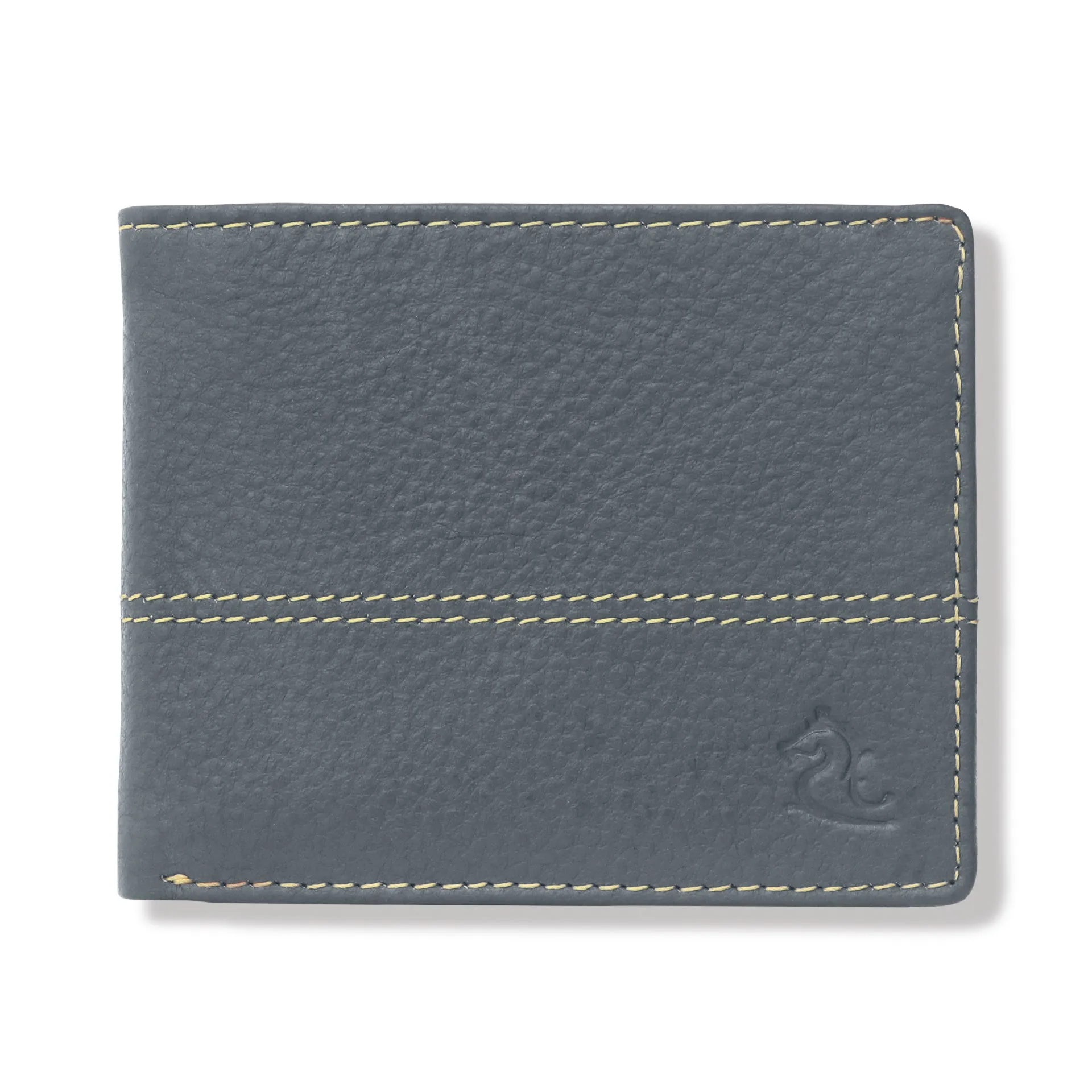 10085 Maroon Contrast Stitched Wallet
