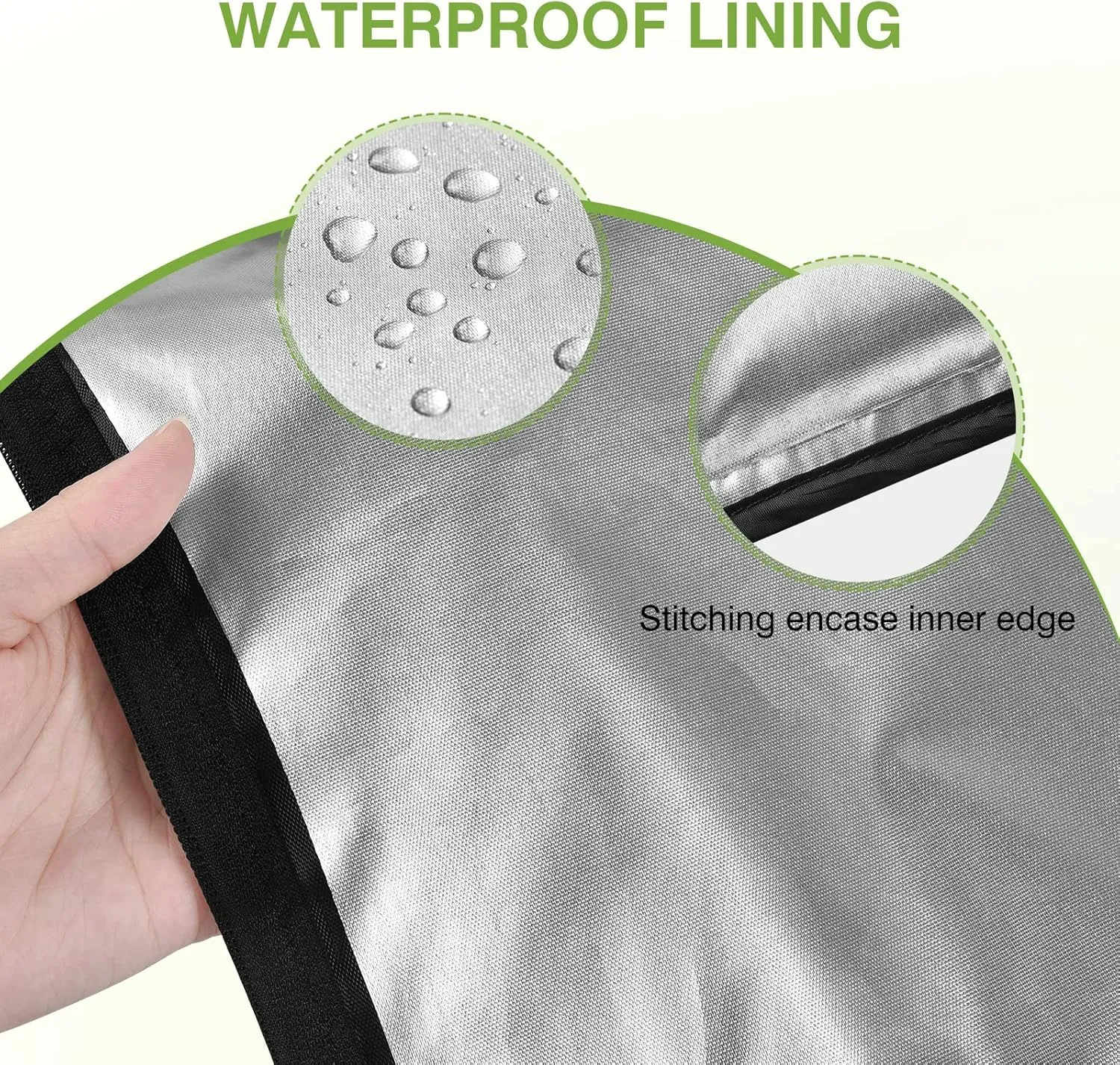 2 Pack Swimsuit & Towel Wet Dry Sack - 12 x 16 inch Waterproof Clothes Bag with Handle & Zippered Oxford Cloth - Black