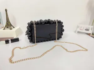 Acrylic Clutch Purse for Women Egg Shape Acrylic Handbags Cute Wedding Party Shoulder Crossbody Bag
