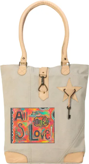 All You Need Is Love Canvas Tote