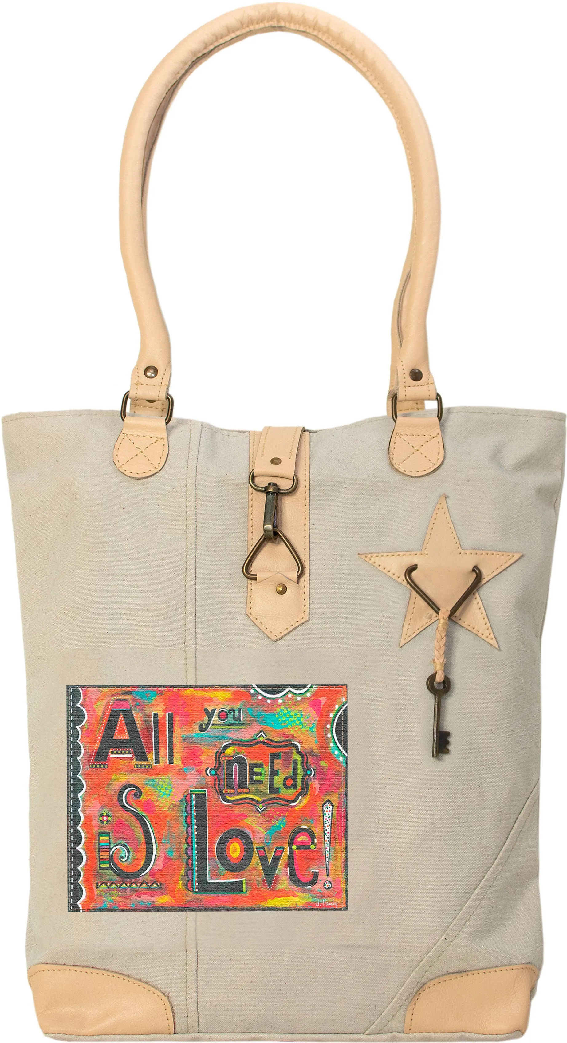 All You Need Is Love Canvas Tote