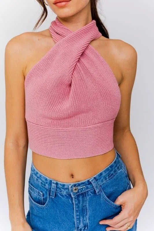 Anyway You Want It Convertible Tank - Pink