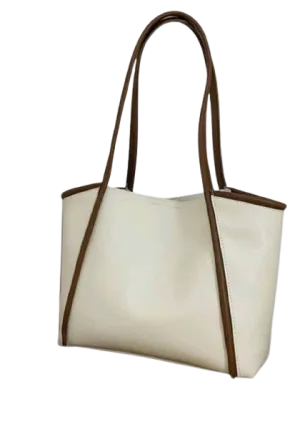 Bag - Shoulder - white brown