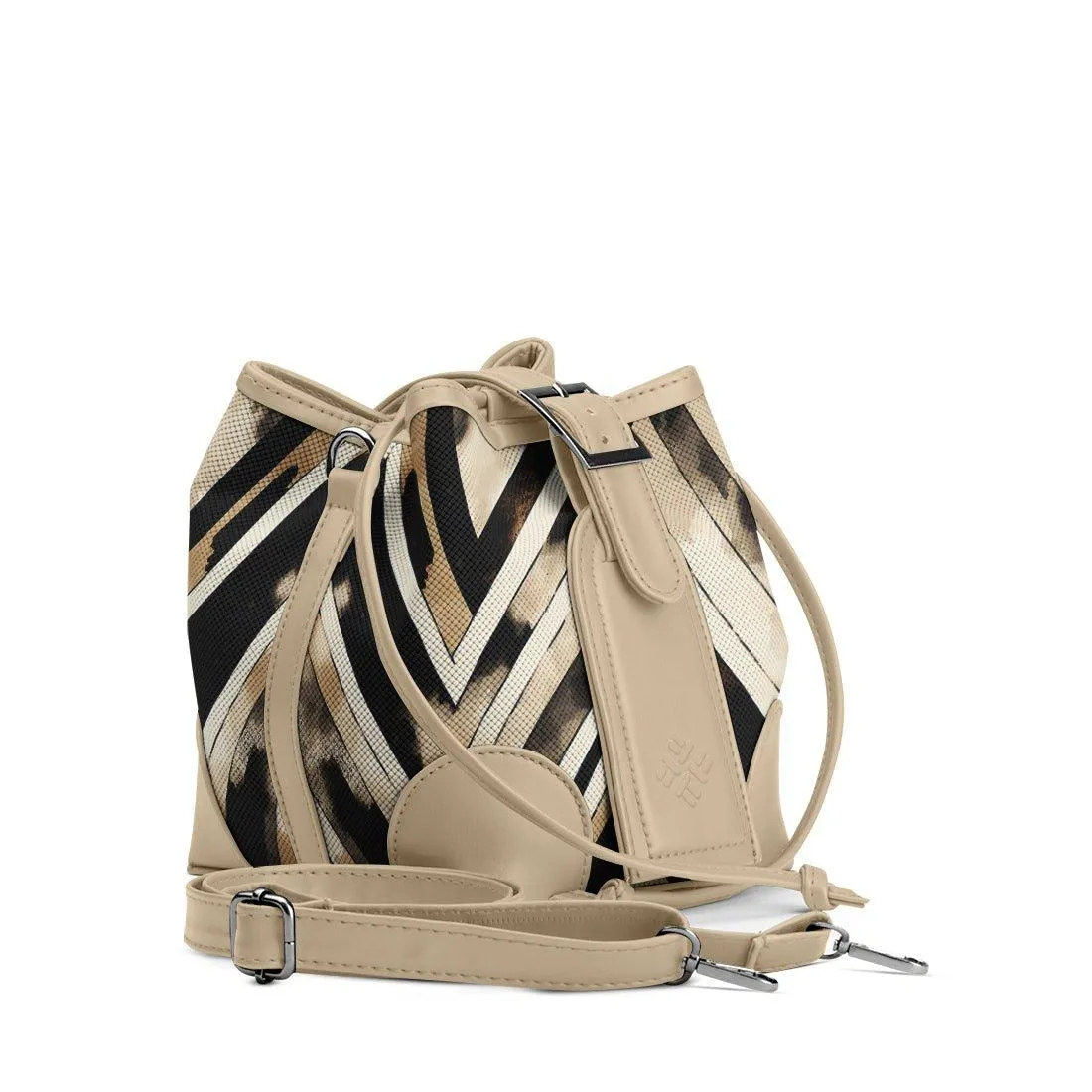 Beige Bucket Bags ZigZag