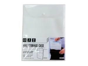 Binder Case with Lid A4 with Three Pockets