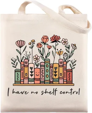 Book Lovers Gifts, Funny Bookish Gifts, Canvas Book Bags for Women, Cute Tote Bag for Readers