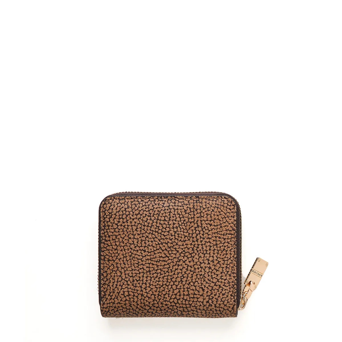 Borbonese - OP Natural Black Zip Around Medium Wallet with nylon fabric - 920055AN0 - OP/NATURALE/NERO