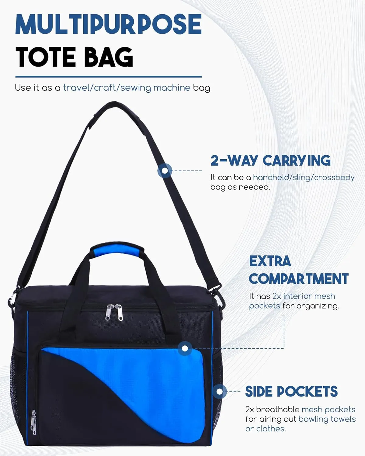 Bowling Ball Bag 2 Ball Bowling Bag with Wheels Convertible Single or Double Ball Bag Detachable Bowling Roller Bag with EVA Foam Ball Holder and Separate Shoe Bag Bowling Accessories for Men Women