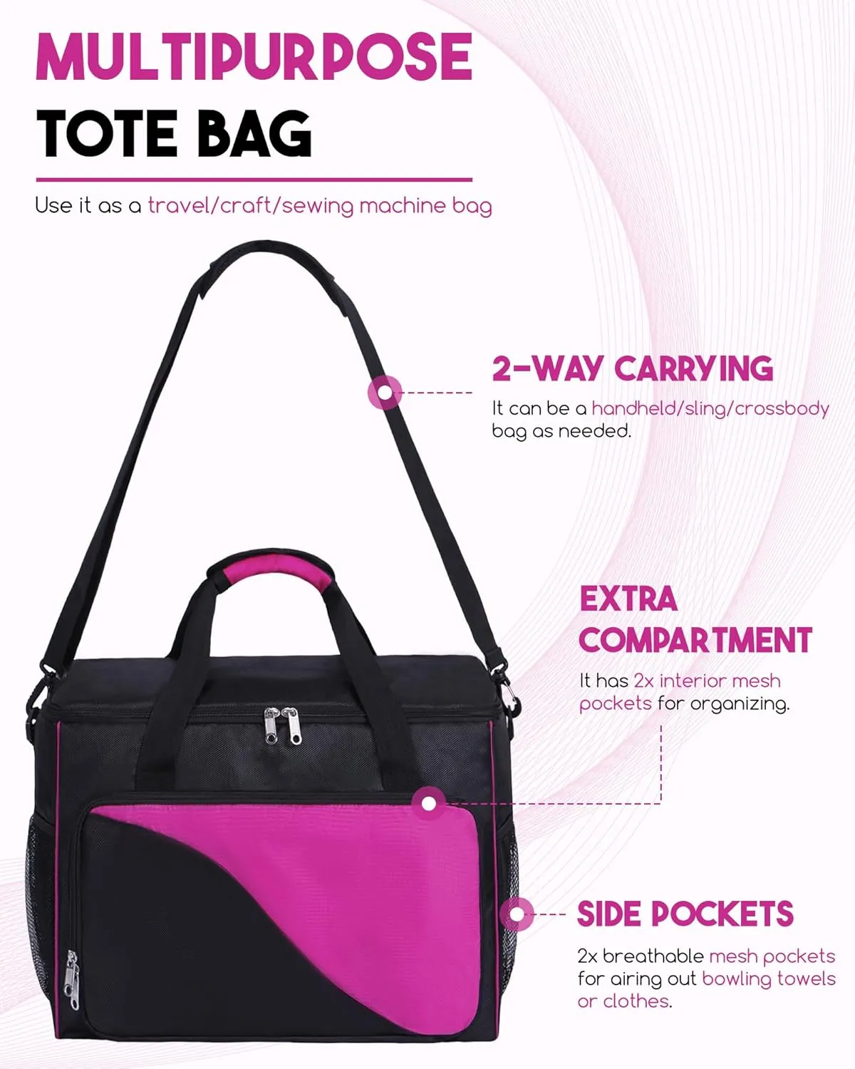 Bowling Ball Bag 2 Ball Bowling Bag with Wheels Convertible Single or Double Ball Bag Detachable Bowling Roller Bag with EVA Foam Ball Holder and Separate Shoe Bag Bowling Accessories for Men Women