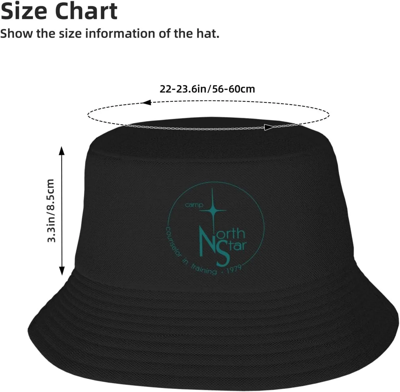 Camp North Star Fisherman Hat for Women Men Bucket Hat Summer Beach Hat