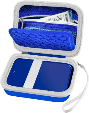 Case Compatible with Canon for Ivy 2 Mobile Mini CLIQ  CLIQ2 CLIQ 2 Instant Camera Printer, Wireless Bluetooth Portable Smartphone Printer, Mesh Pocket fits Paper & Cable, Blue