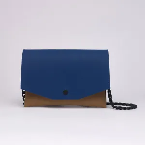 Clutch | Blue/Tan