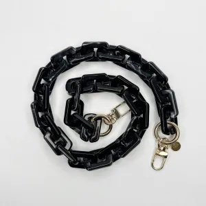 Convertible Ashley Acrylic Black Marble Strap