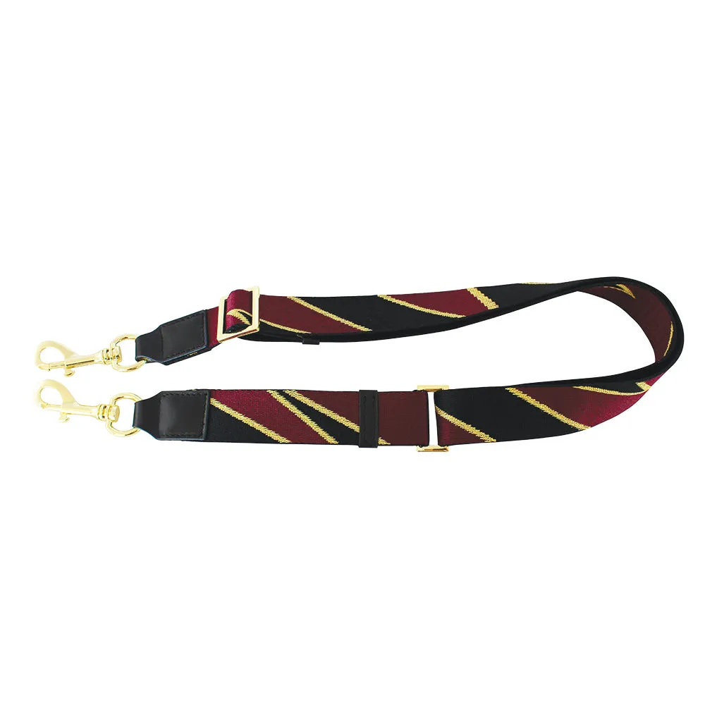 Convertible Strap/Bag Accessories Burgundy and Gold Bolt Thin Strap