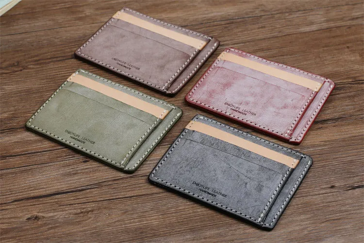 Cute Ladies Small Leather Card Holder Wallet Slim Wallets for Women