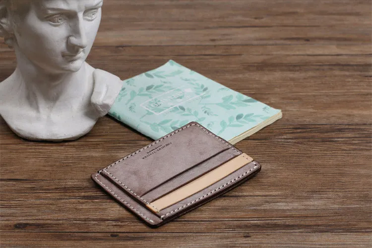 Cute Ladies Small Leather Card Holder Wallet Slim Wallets for Women