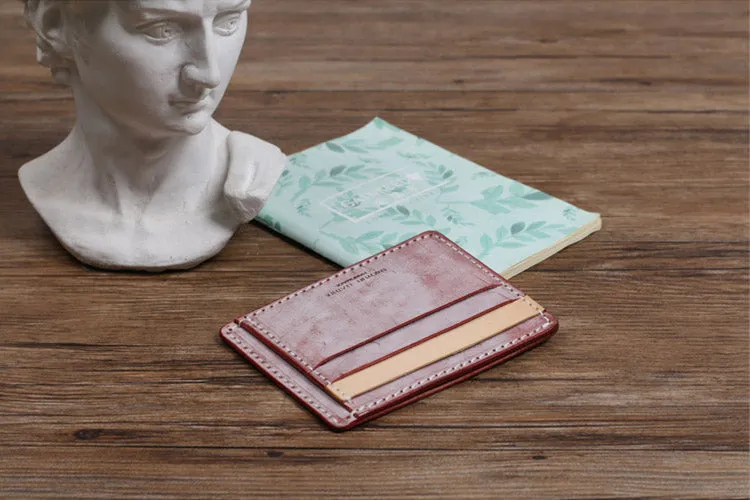 Cute Ladies Small Leather Card Holder Wallet Slim Wallets for Women