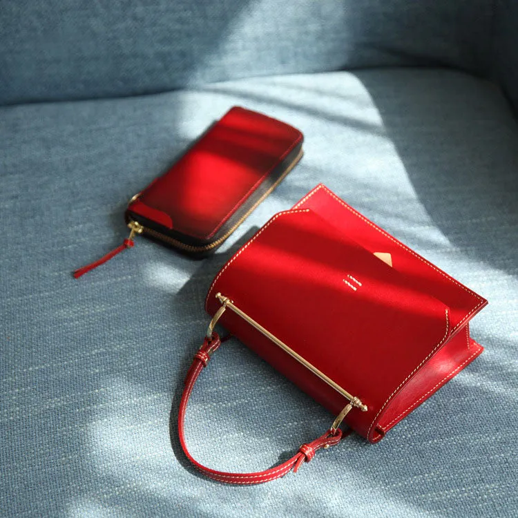Cute Women's Genuine Leather Crossbody Satchel Bag Shoulder Handbags for Women