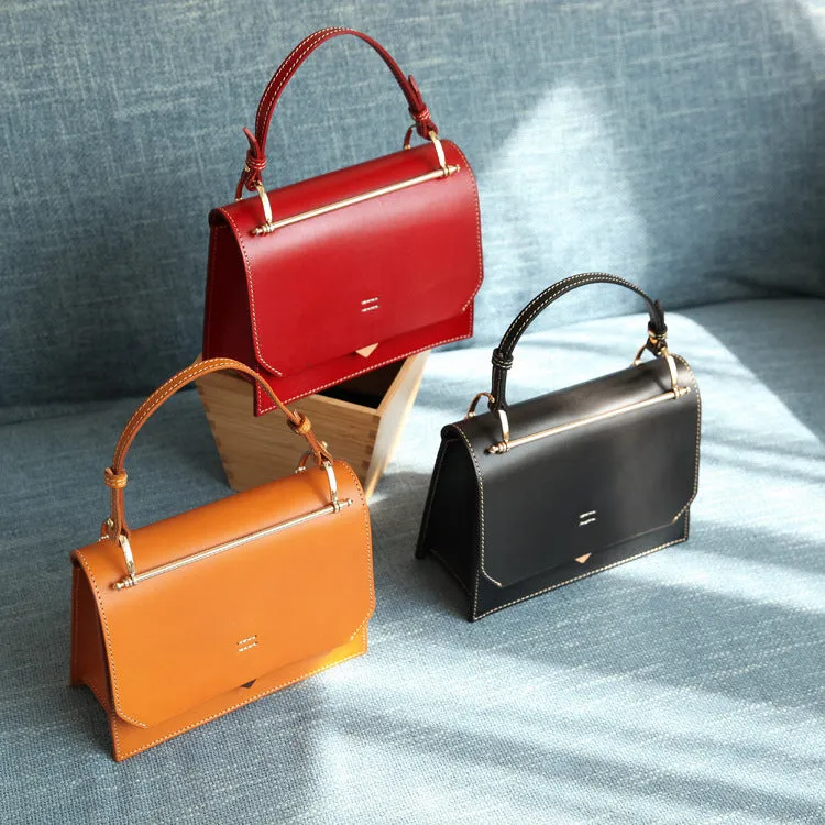 Cute Women's Genuine Leather Crossbody Satchel Bag Shoulder Handbags for Women