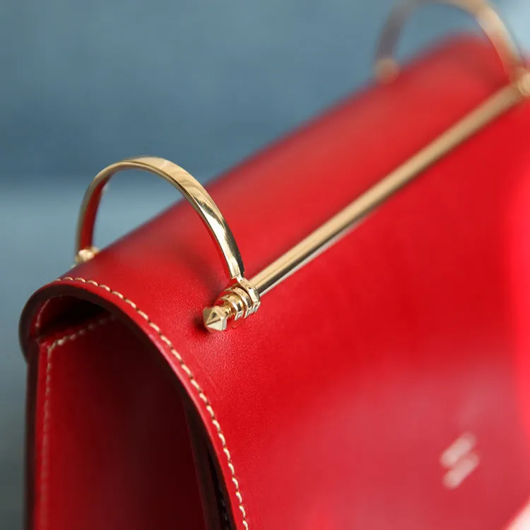 Cute Women's Genuine Leather Crossbody Satchel Bag Shoulder Handbags for Women
