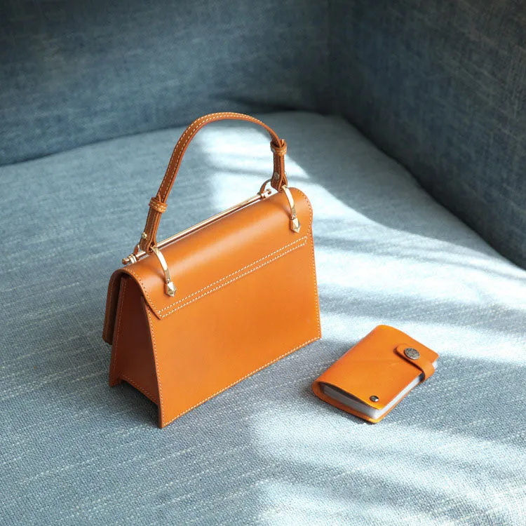 Cute Women's Genuine Leather Crossbody Satchel Bag Shoulder Handbags for Women