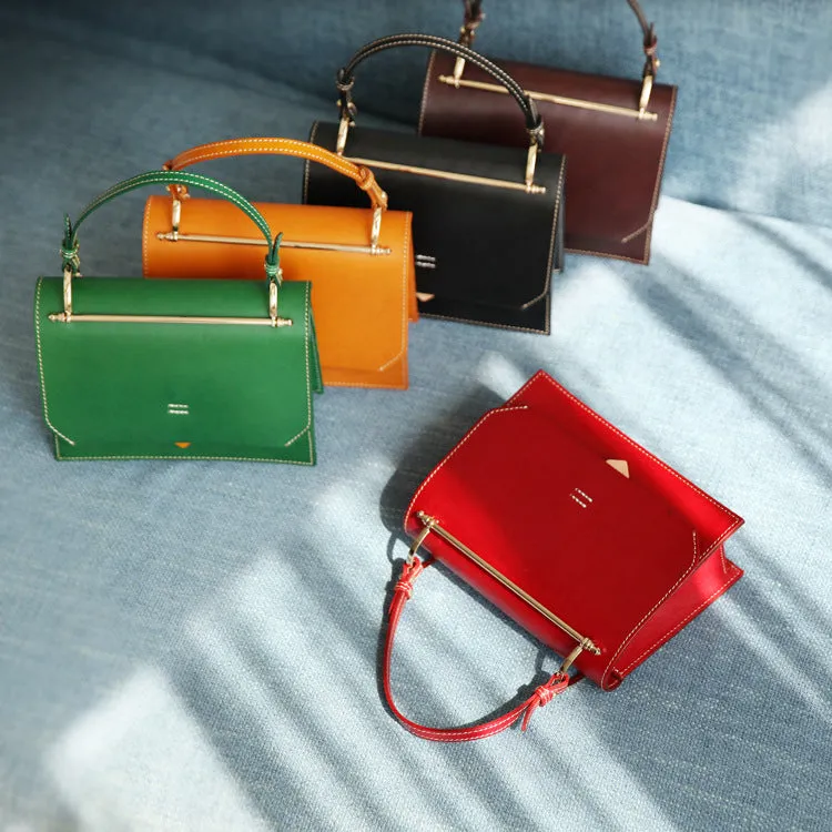 Cute Women's Genuine Leather Crossbody Satchel Bag Shoulder Handbags for Women