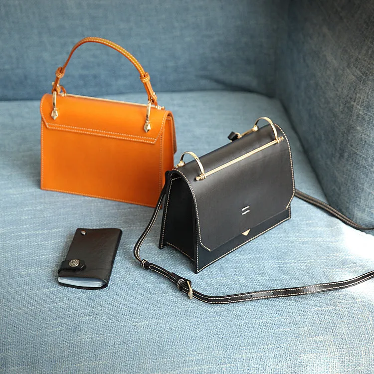 Cute Women's Genuine Leather Crossbody Satchel Bag Shoulder Handbags for Women