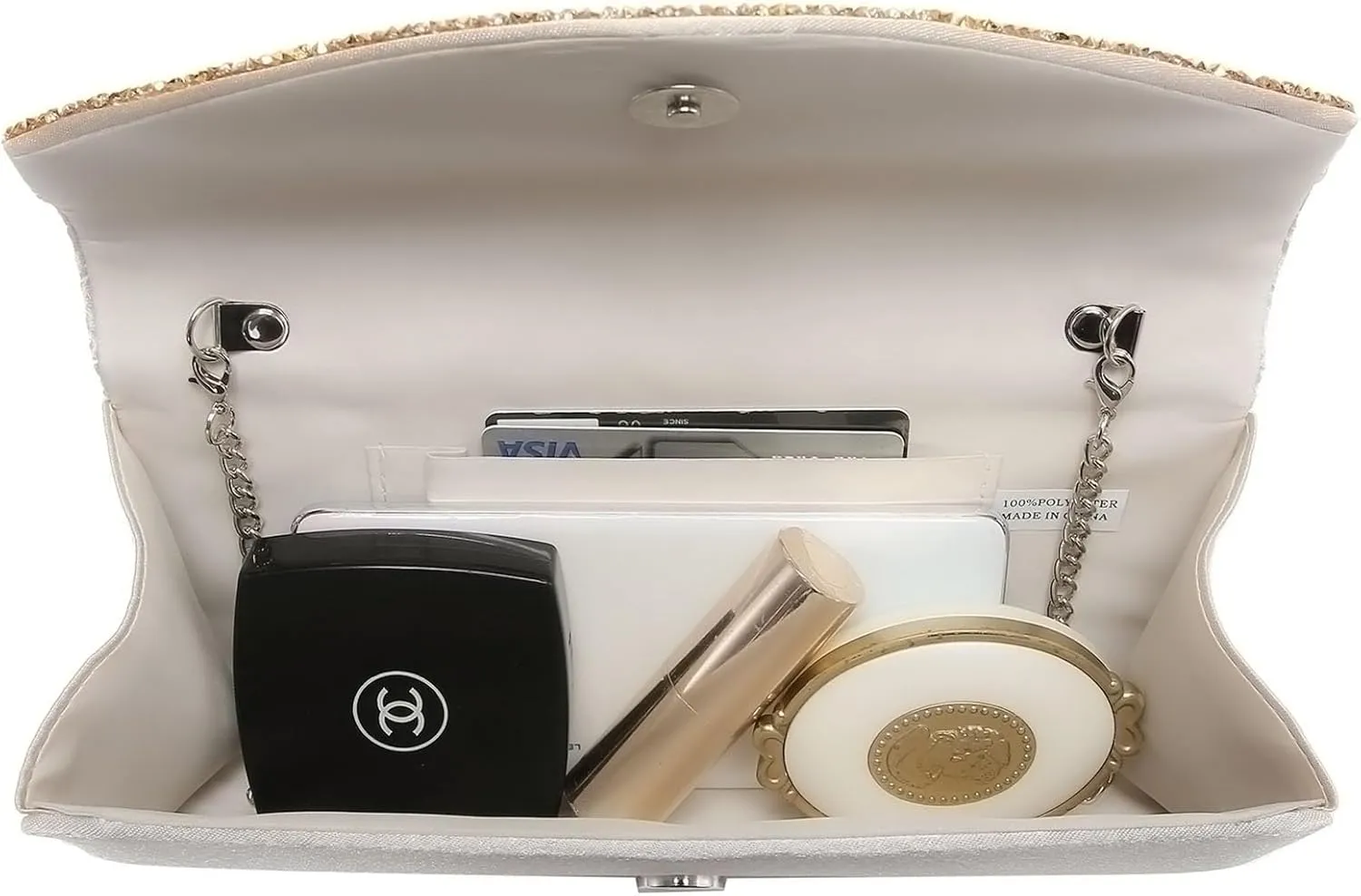 Dasein Clutch Purses for Women Evening Bags Formal Clutches with Rhinestones for Wedding Party Prom Dressy Purse