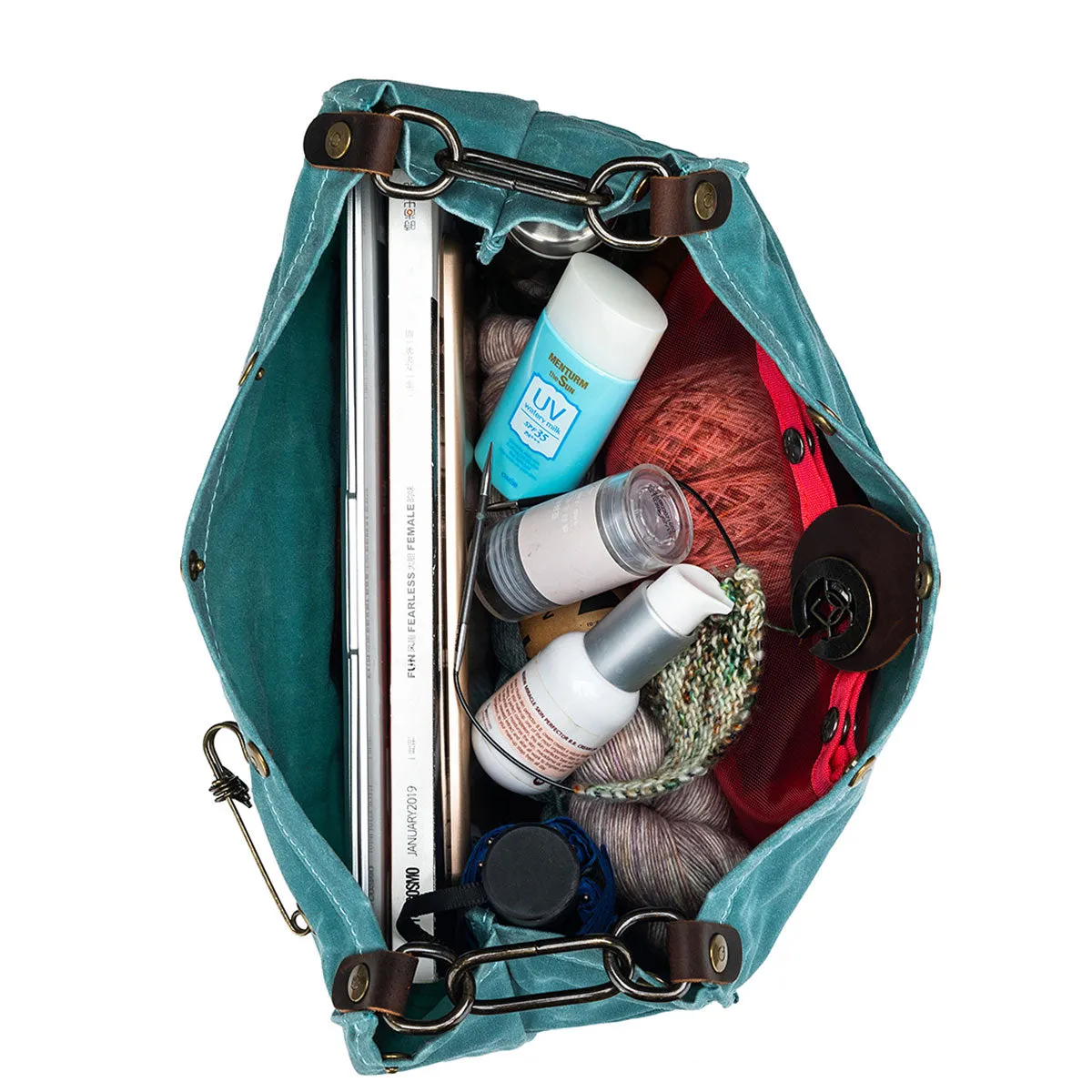 della Q Maker's Canvas Rucksack - Teal