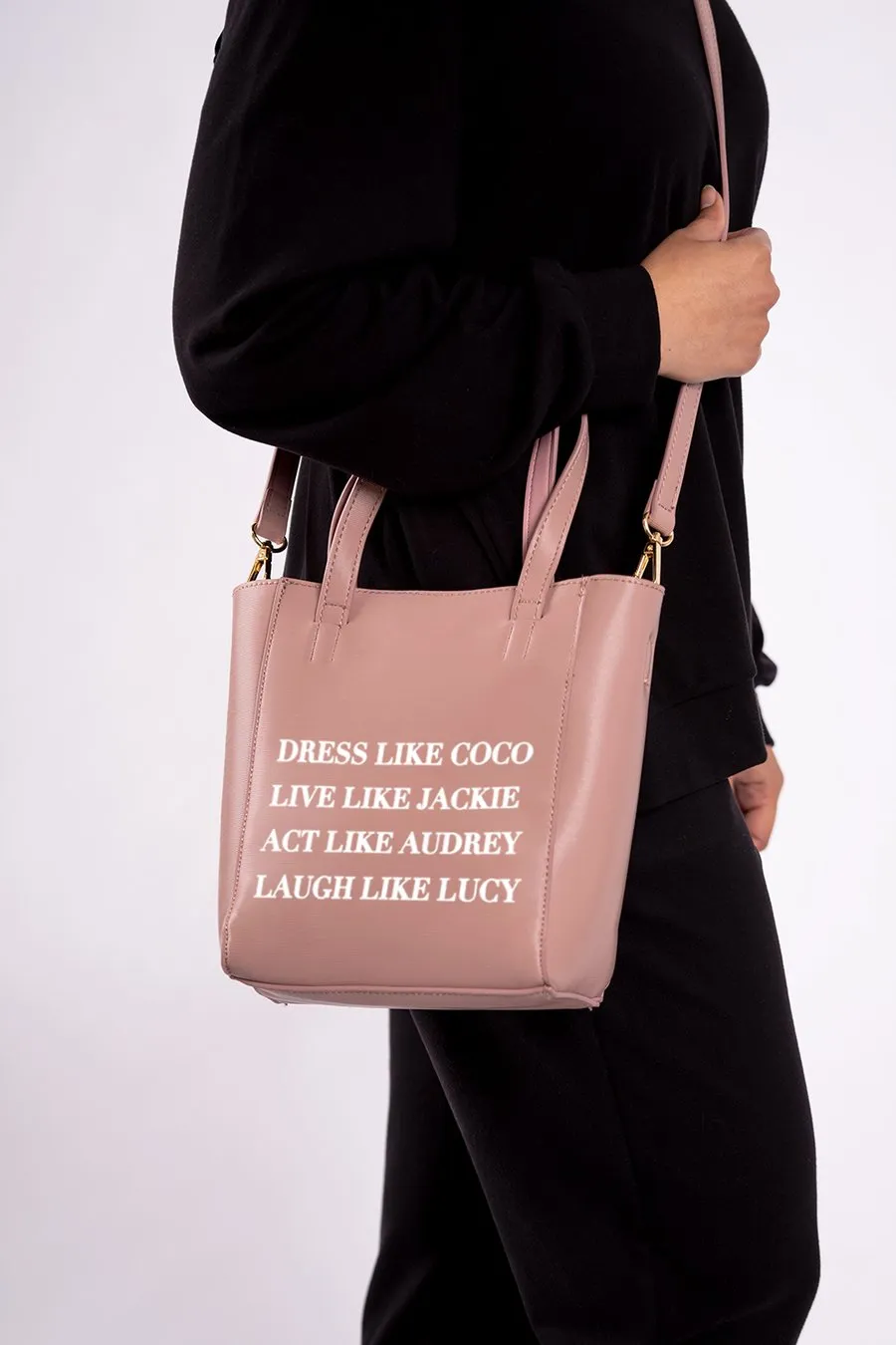 Dress Like Coco Rose Nude Bucket Tote