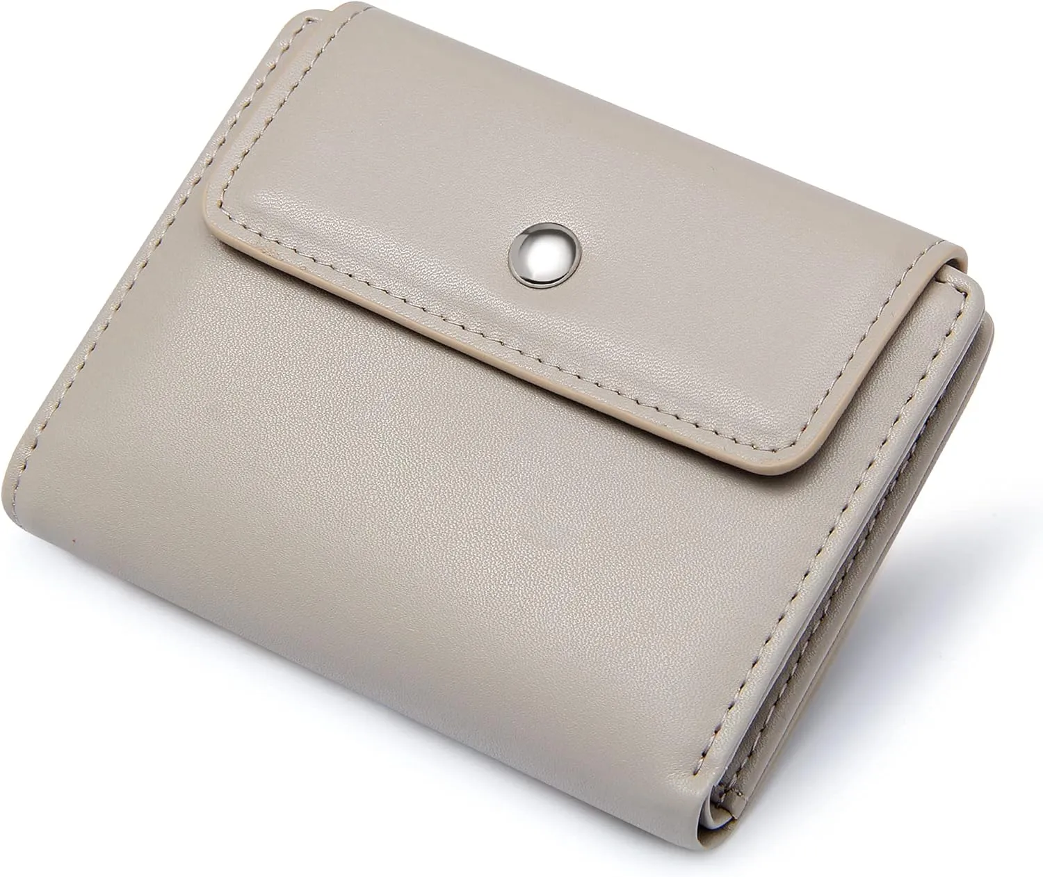 GEEAD Women's RFID Blocking Pu Leather Small Wallets, Slim Multi Card Holders Wallet for Women with Zipper Coin Pocket
