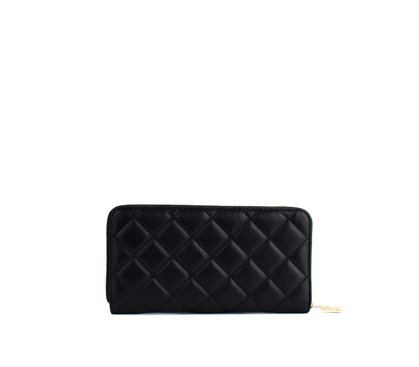 Gunas New York Uptown Quilted Black Zip Wallet