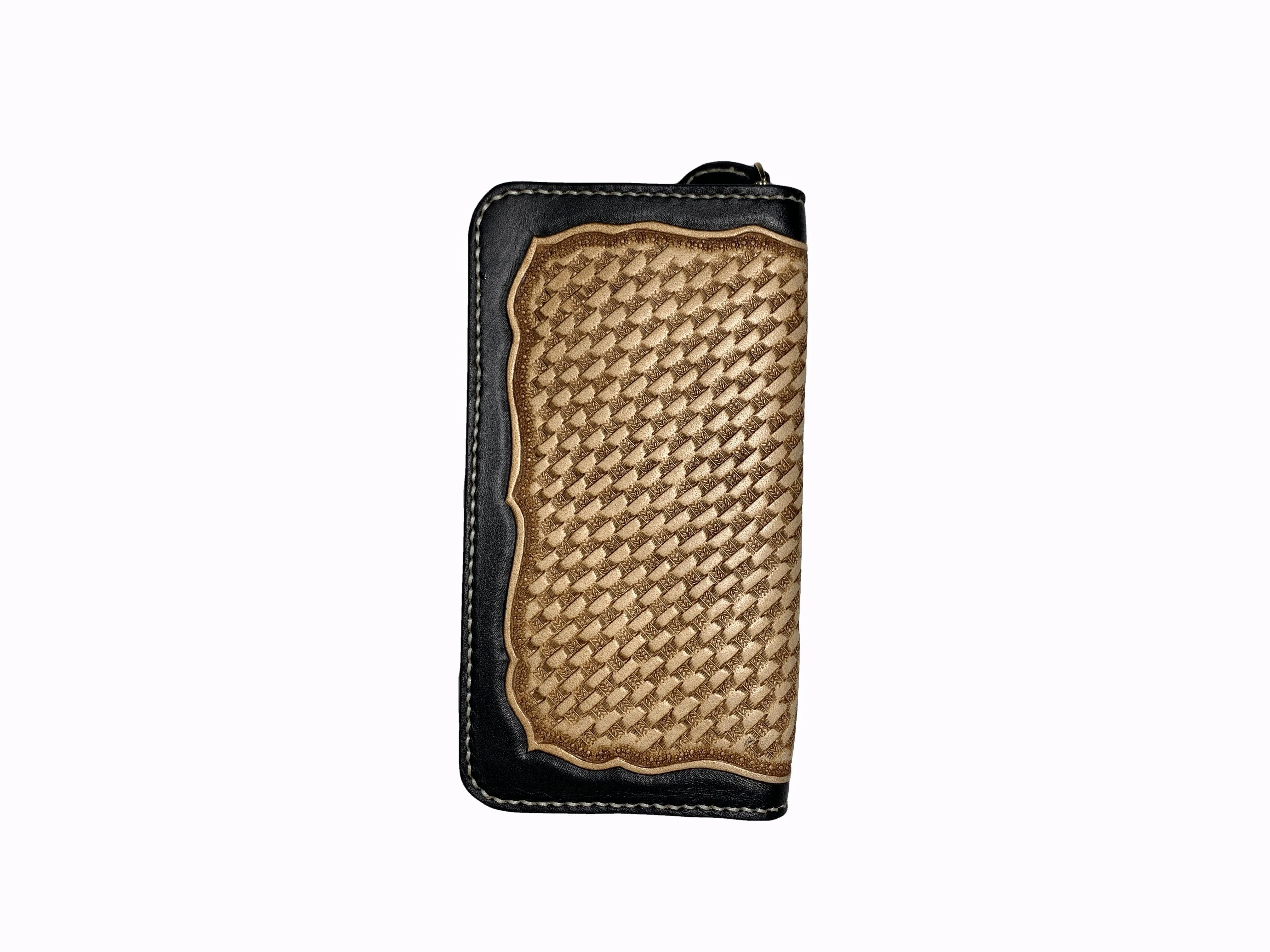 Handmade Ladies Leather Carved Wallet