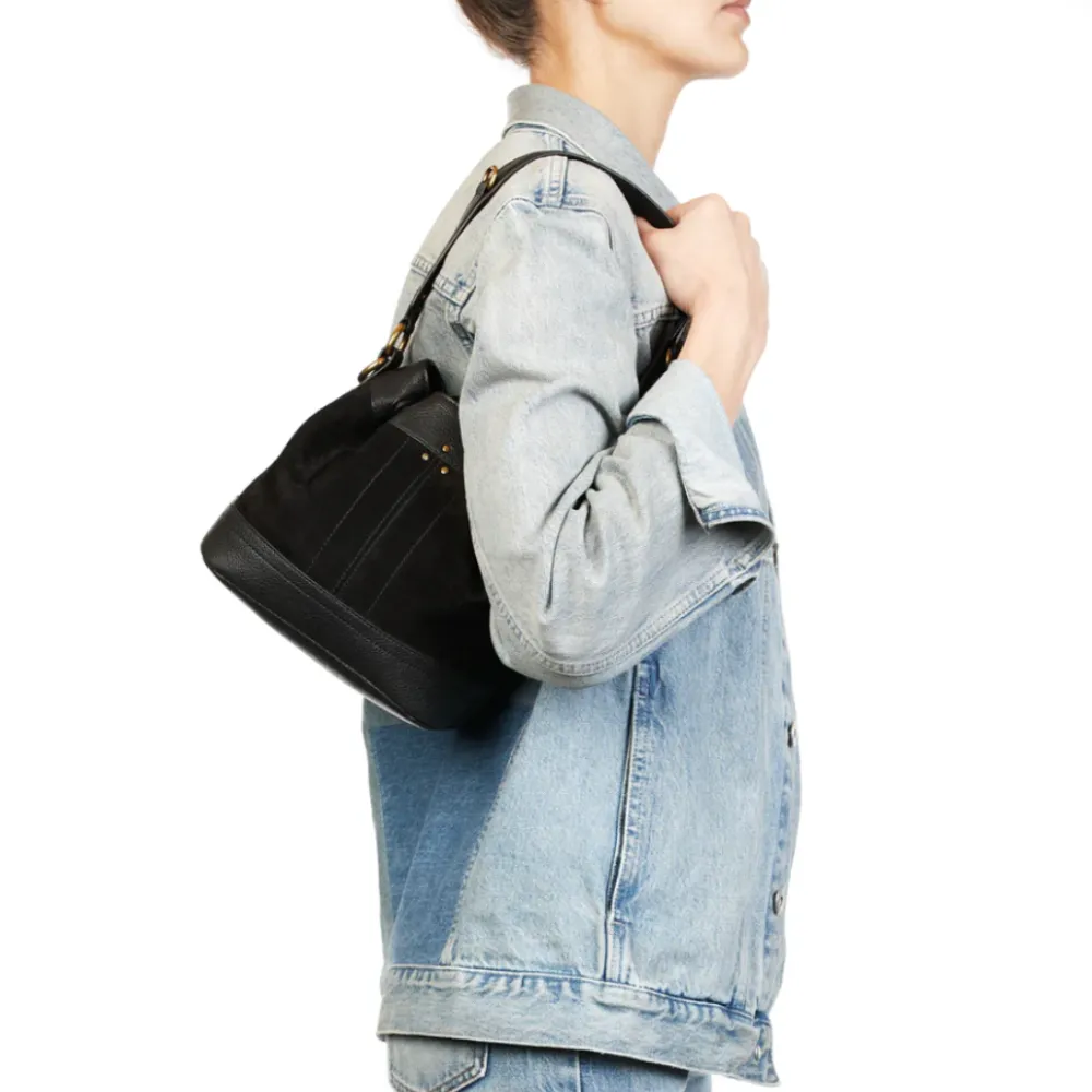 Jerome Dreyfuss Ben S - Split Suede Noir