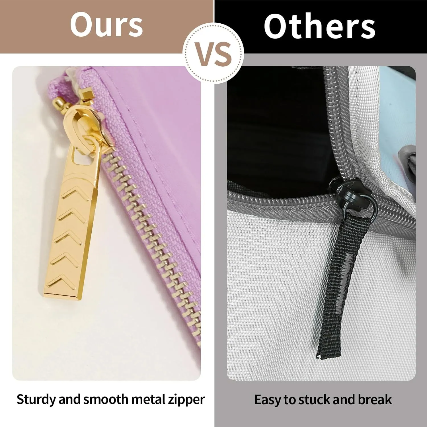 Keychain Wallet, Detachable Dual Pouch Wristlet Wallets for Women Men, Portable Mini Zip Around Small Wallet Coin Purse