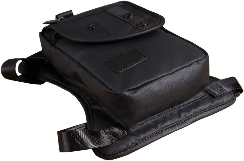 KPYWZER Outdoor Thigh Drop Leg Bag for Men Women Waist Fanny Pack Motorcycle Ride Crossbody Shoulder Riding Travel Hiking Tactical Cycling Black