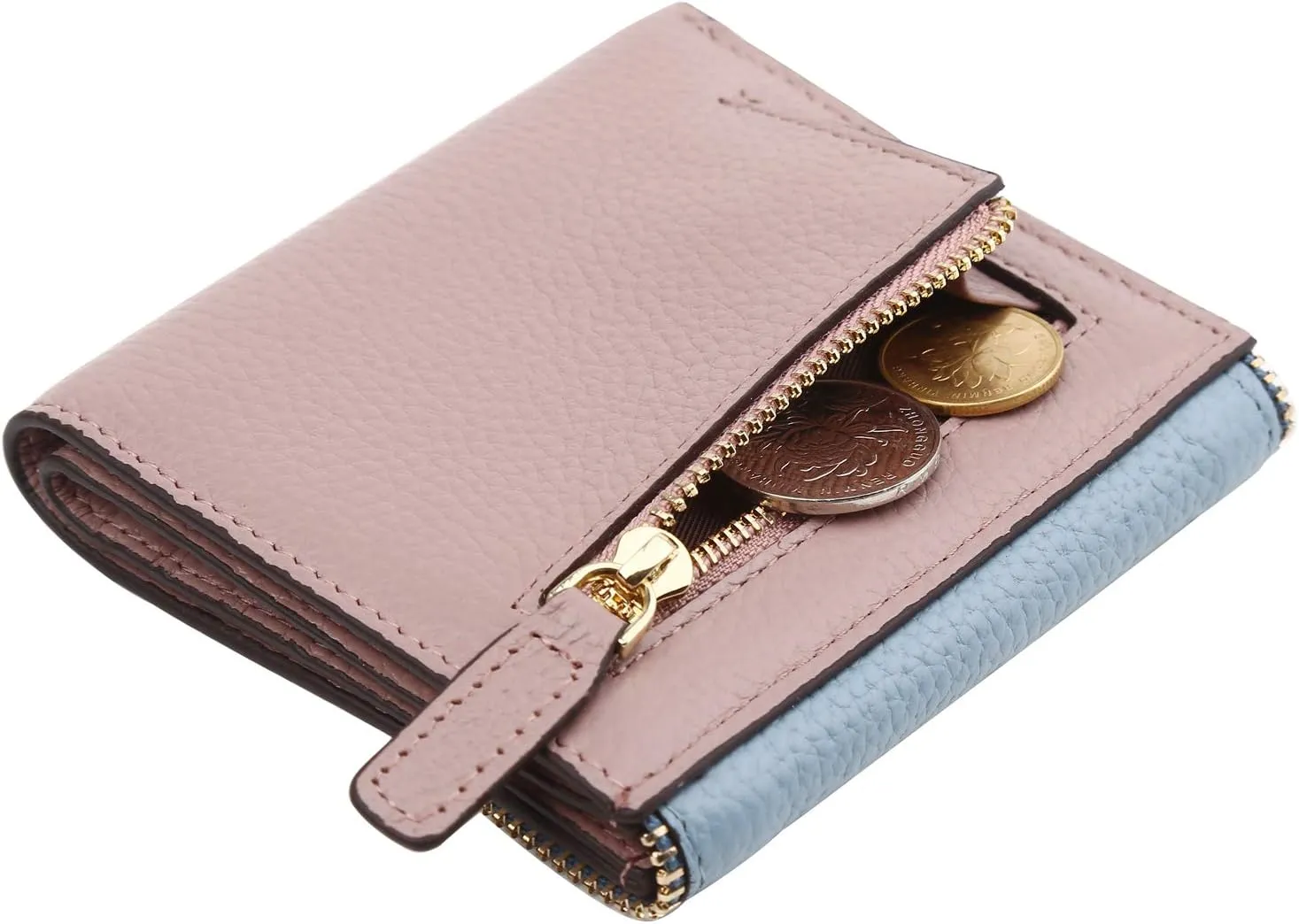 Lavemi Ultra Thin Small Compact Leather Womens Girls Wallets RFID Blocking Credit Card Holder for Women