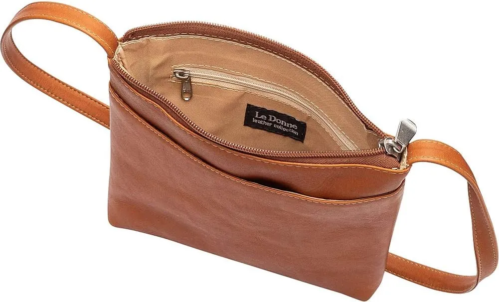 Le Donne Leather Telluride Crossbody - Colombian Cowhide Leather Womens Bag