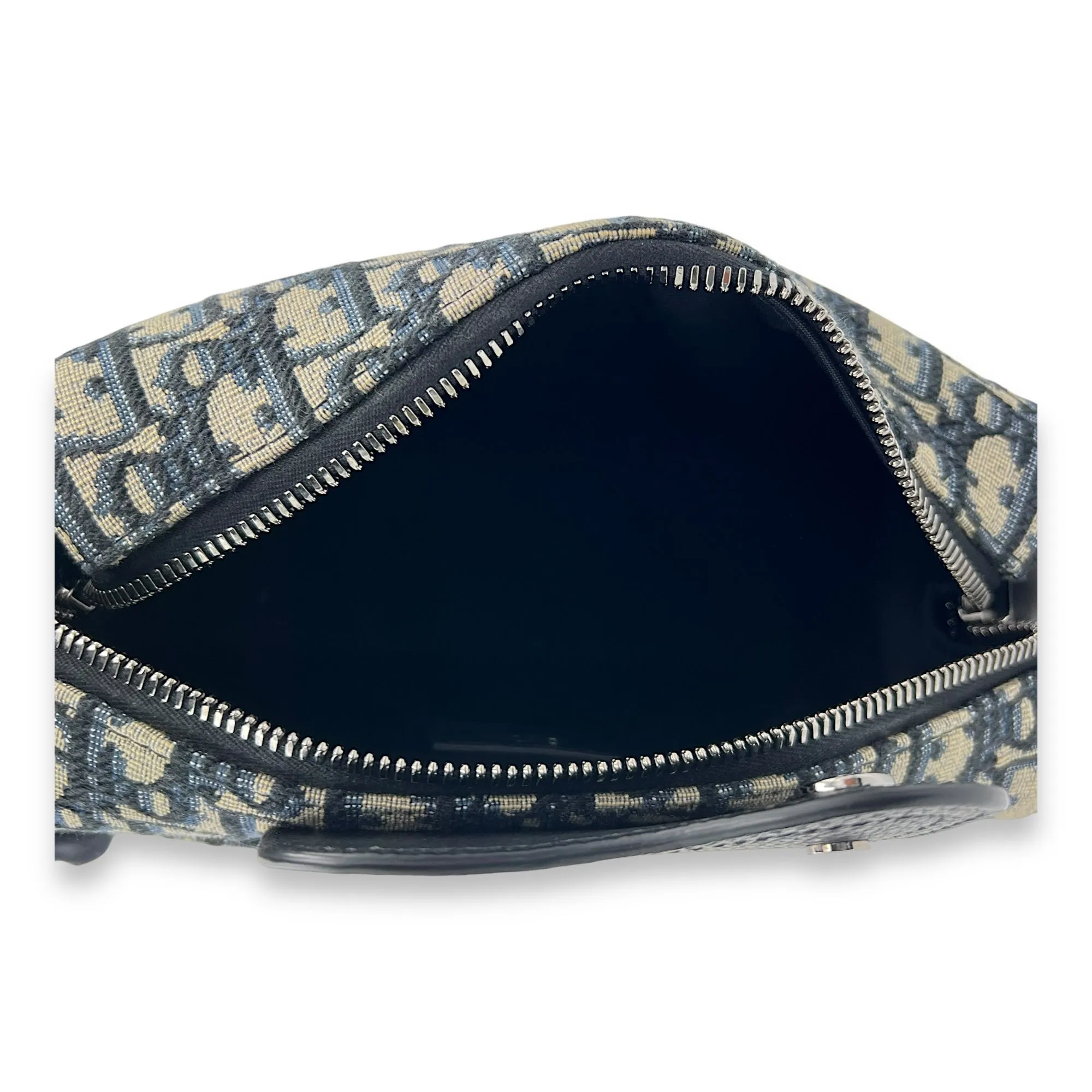 Lingot  Crossbody Bag 22 Blue in Canvas, Silver hardware