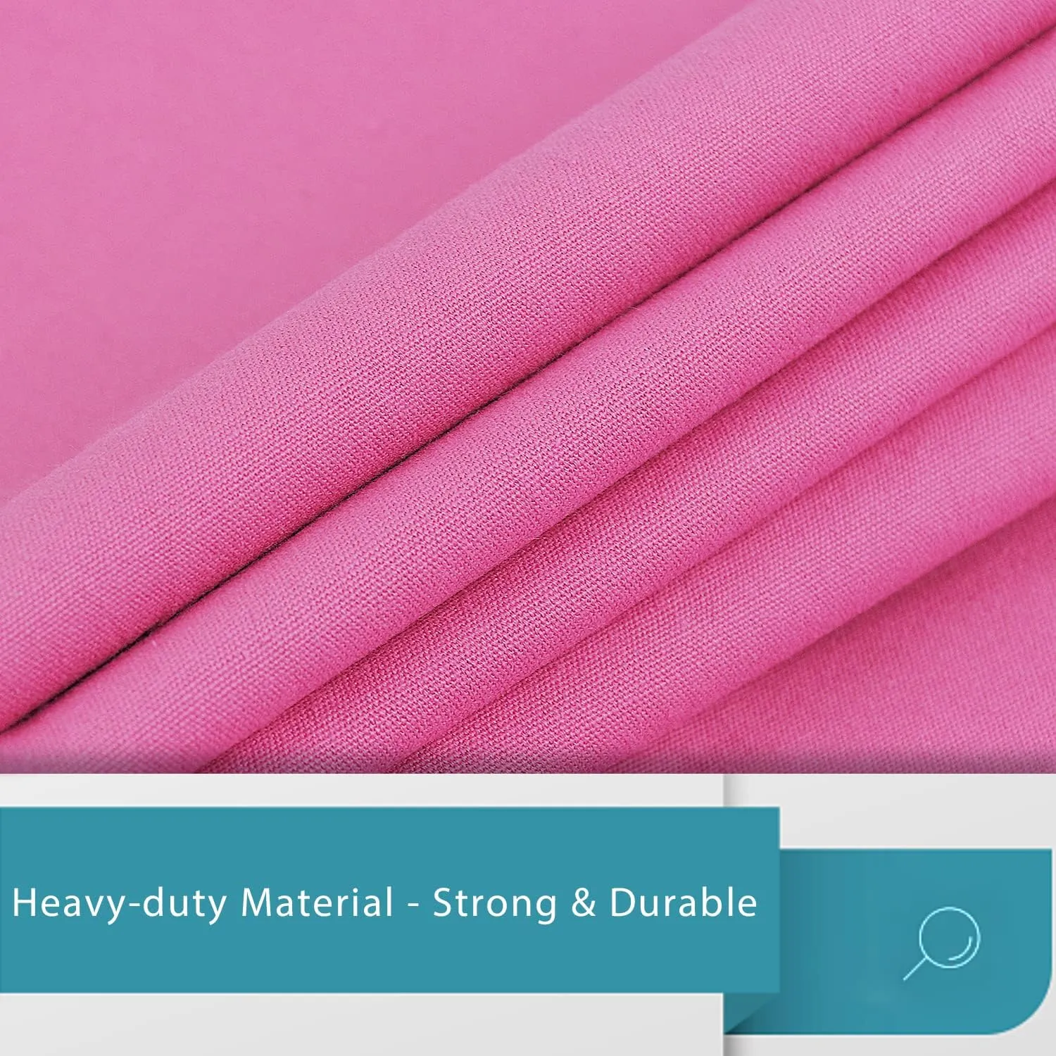LOLOMLO Extra Large Canvas Laundry Bags with Handles & Drawstring Closure, Heavy Duty Tears Resistant Clothes Storage Travel Bags,25.5"x34",Hot Pink
