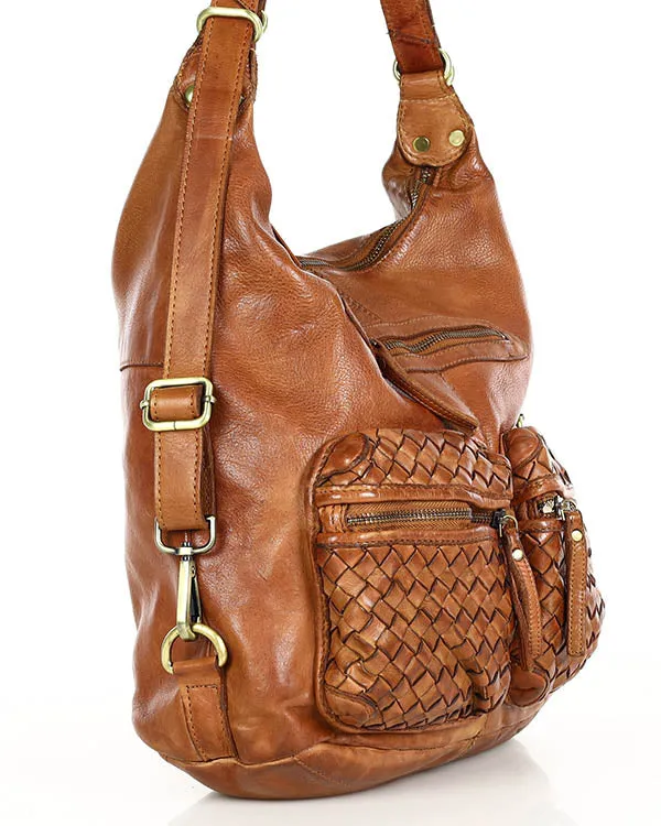LORNAVintage™ Leder Schultertasche mit rucksackfunktion