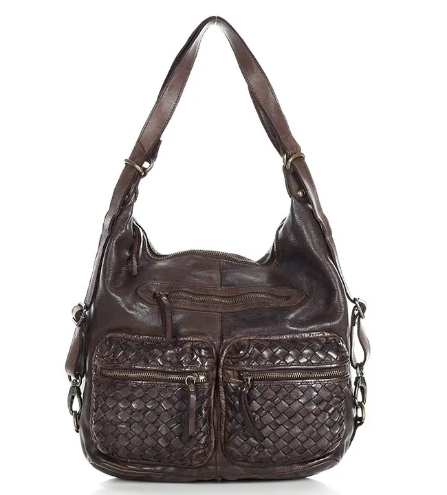 LORNAVintage™ Leder Schultertasche mit rucksackfunktion