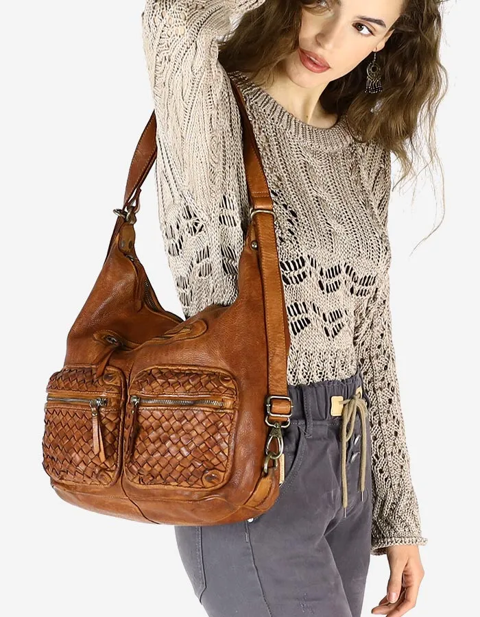 LORNAVintage™ Leder Schultertasche mit rucksackfunktion