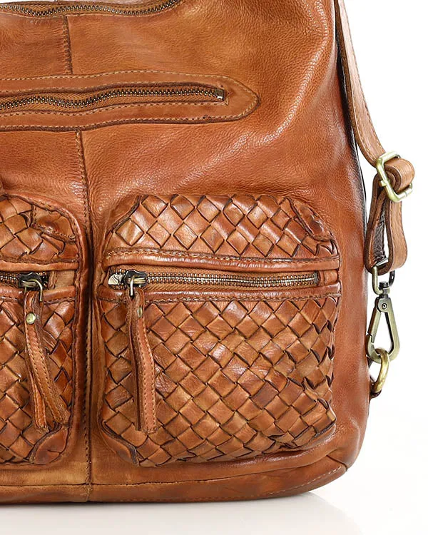 LORNAVintage™ Leder Schultertasche mit rucksackfunktion