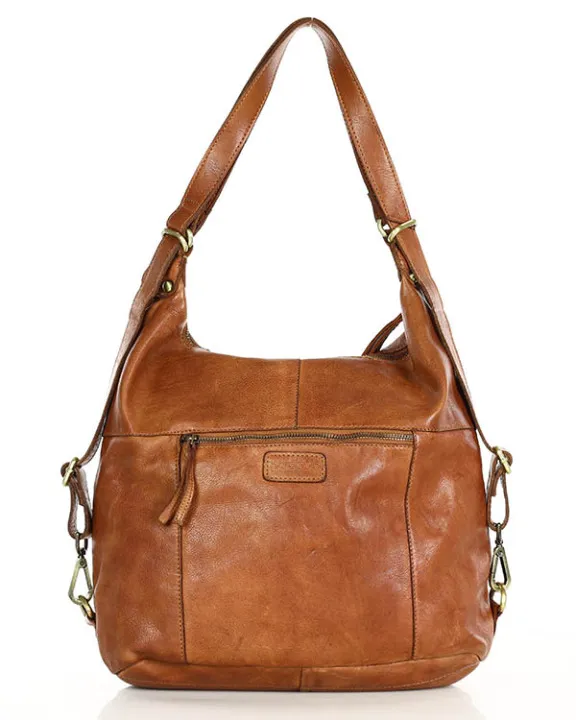 LORNAVintage™ Leder Schultertasche mit rucksackfunktion
