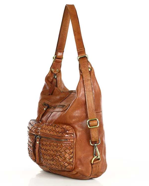 LORNAVintage™ Leder Schultertasche mit rucksackfunktion