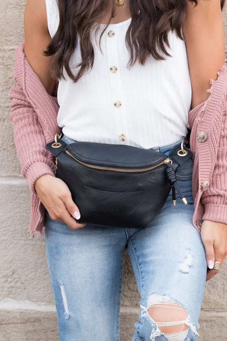 Luxe Convertible Sling Belt Bum Bag