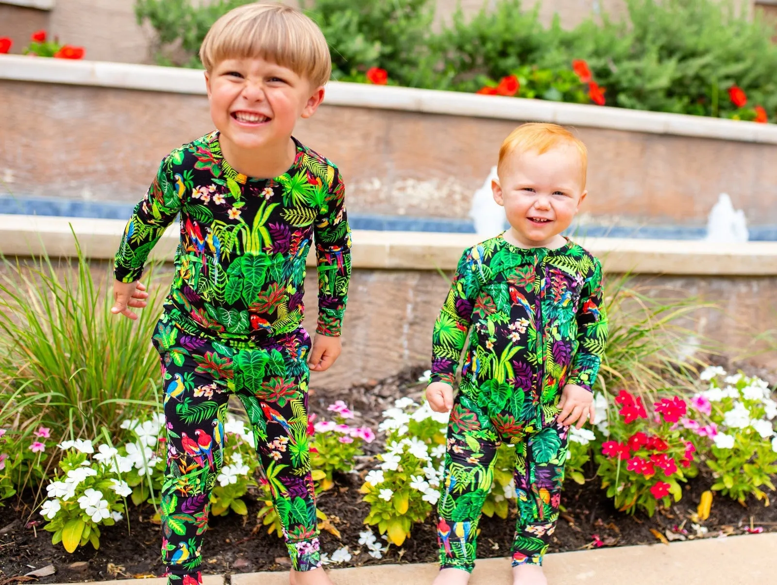 Macaw Jungle Zip Convertible Footie