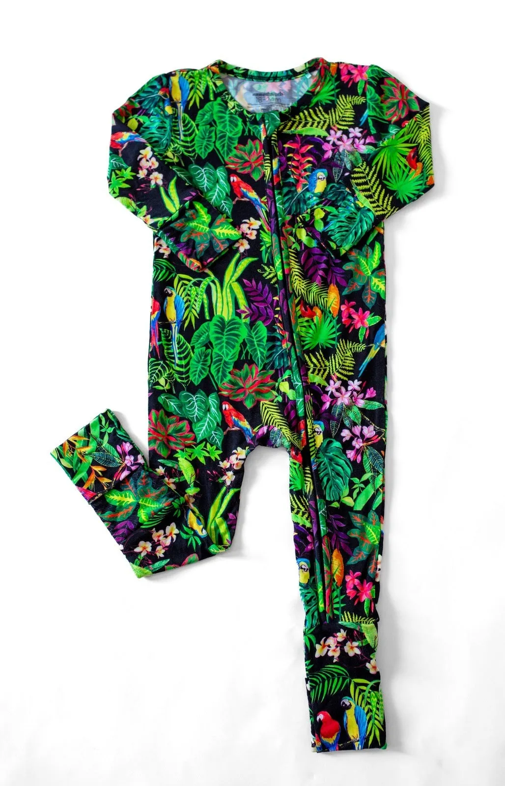 Macaw Jungle Zip Convertible Footie