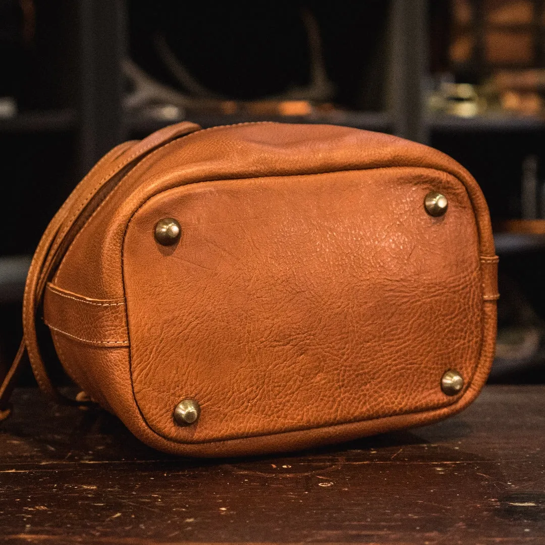 Madison Leather Bucket Bag | Saddle Tan